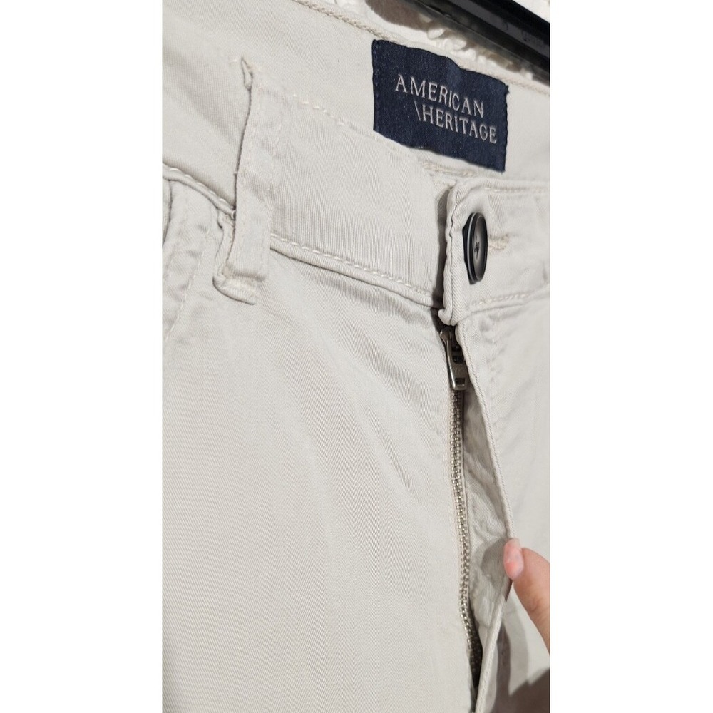 American Heritage Mens Tencel Slim Pants Size 33x32 Beige Business Casual Preppy - Picture 3 of 12